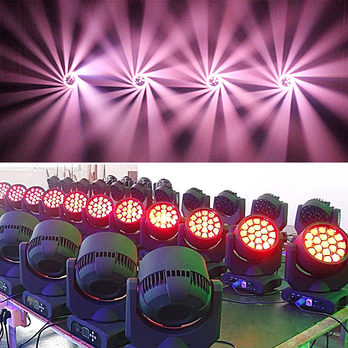 19x12w RGBW 4in1 Hawkeye Small Bee Eyes LED Moving Head Beam Light
