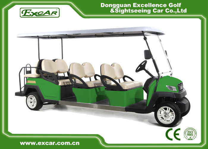 Comfortable Electric 8 Seater Golf Cart For Sightseeing 114MM Grounding Clearance