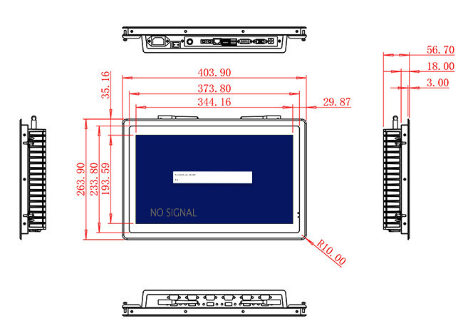 15.6-Inch Embedded Display for Factory Monitoring and Equipment Control