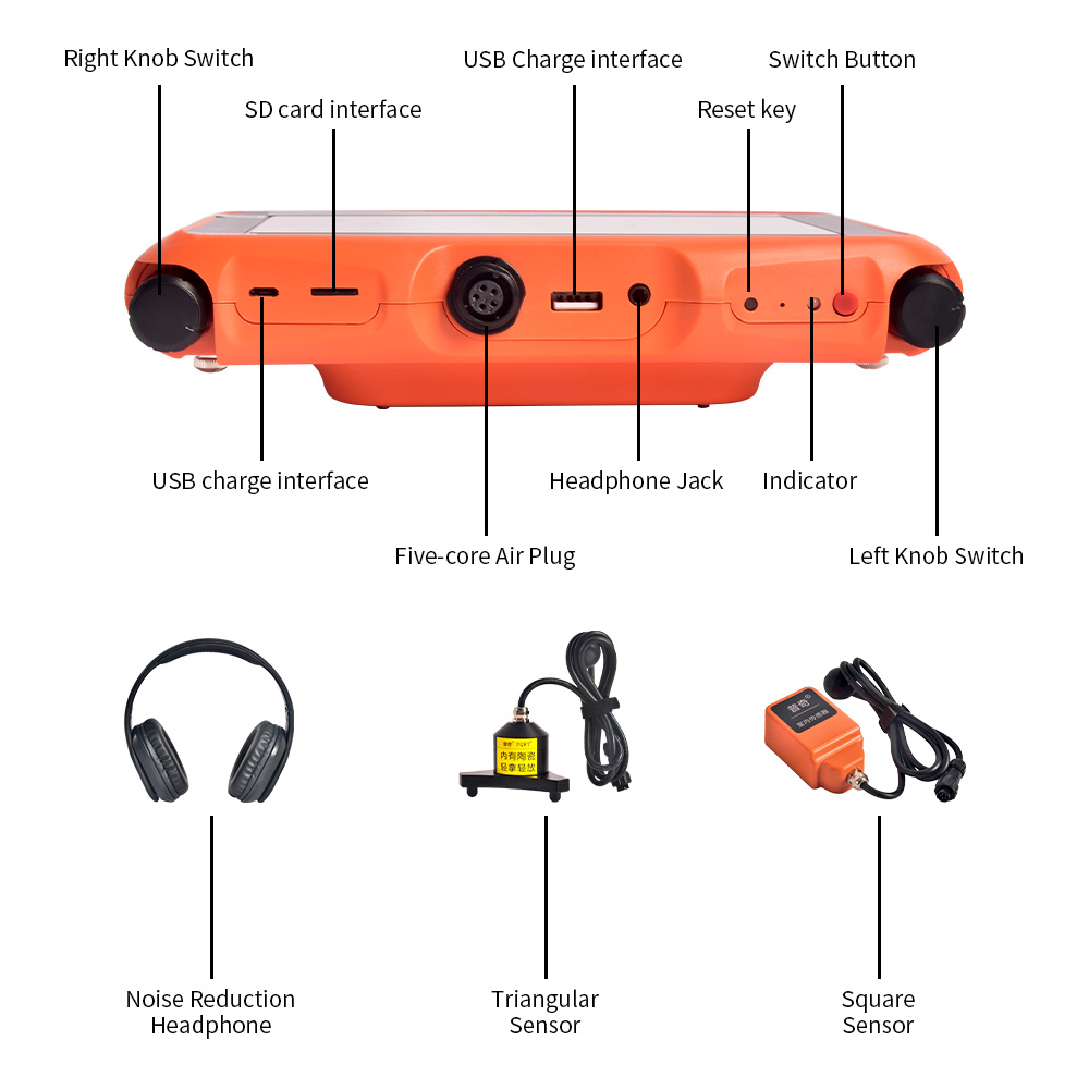 Pqwt-L50 Underground Pipe Leakage Detection Water Leak Detector for 50cm Instrument Home Use