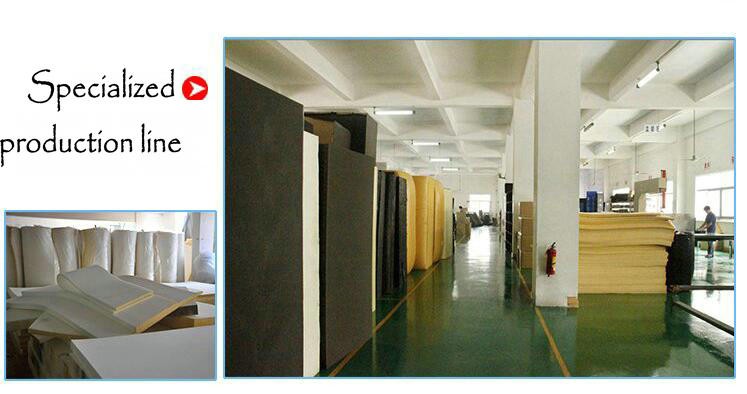 Black / White PU Foam Sponge Arcylic Eco Friendly Cusomized For Mattress