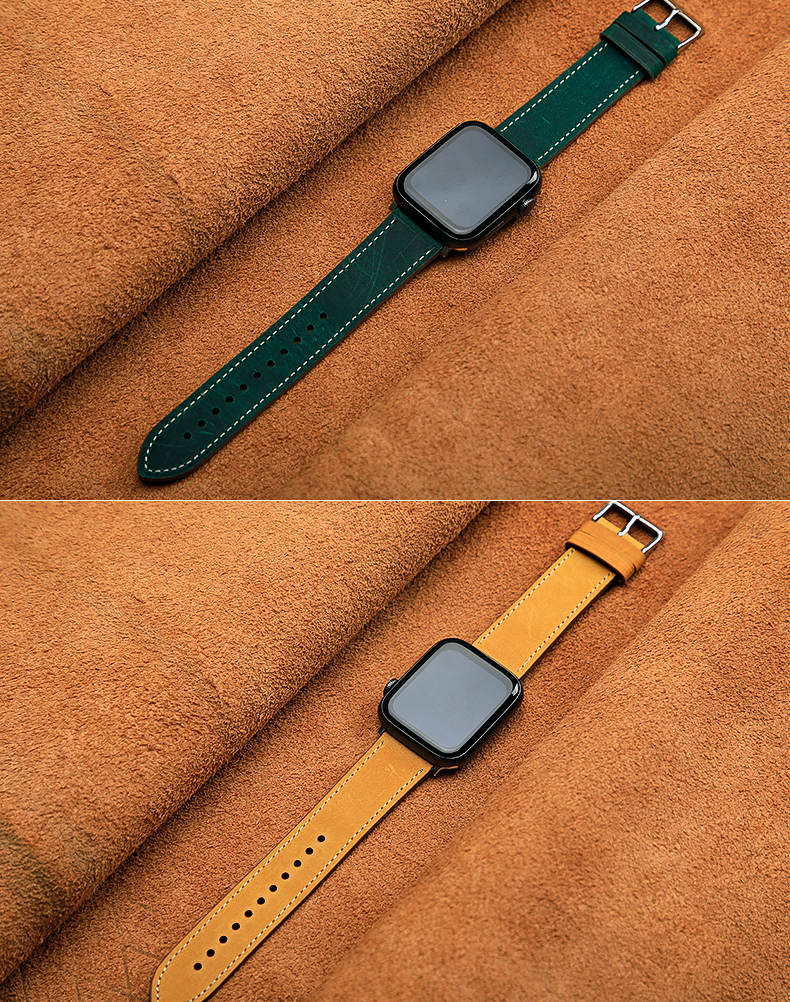 Apple Watch Leather Look Band Bracelet for 38mm 40mm 42mm 44mm Series 7 6 SE 5 4 3 2 1