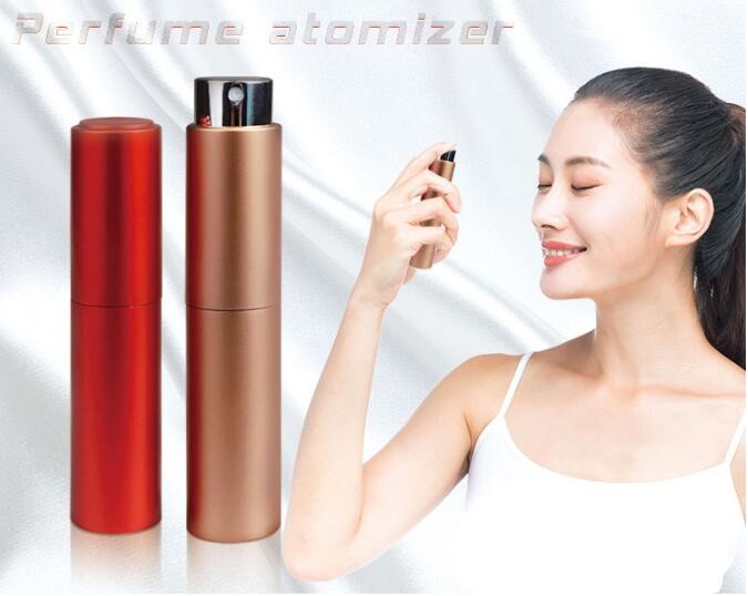 10ml Empty Travel Mini Perfume Atomiser Cosmetic Spray Bottle In Black Color