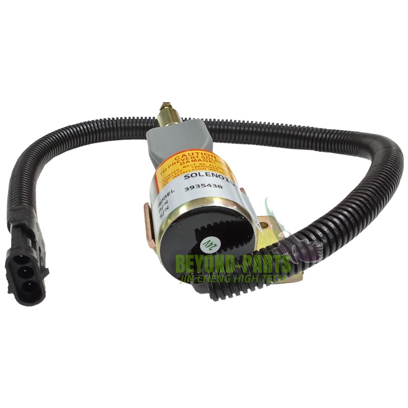 Cummins 24V Excavator Spare Parts Engine Stop Flanrout Solenoid Valve 3935430