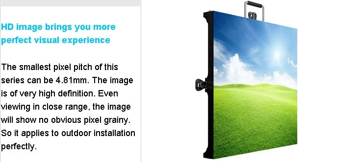 Ultra Slim Stage LED Screens Outdoor P4.81 Video Wall 8 Levels Brightness Adjustment