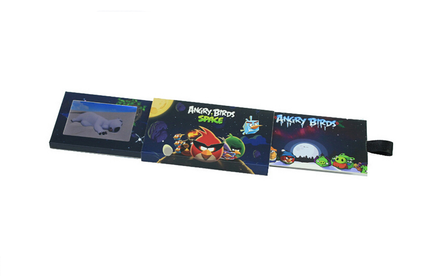 Pull - Out Box LCD Video Brochure Business Card With CE ROHS FCC Certification