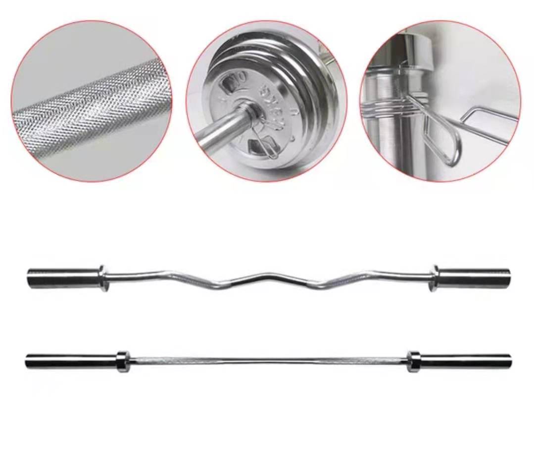 Gym Equipment Commercial Use Power Weightlifting Fitness Straight Steel Barbell Bar