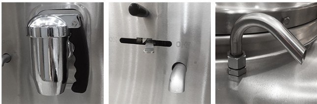 Stainless Steel Commercial Cooking Equipment Electric Gas Soup Kettle Boiling Pan
