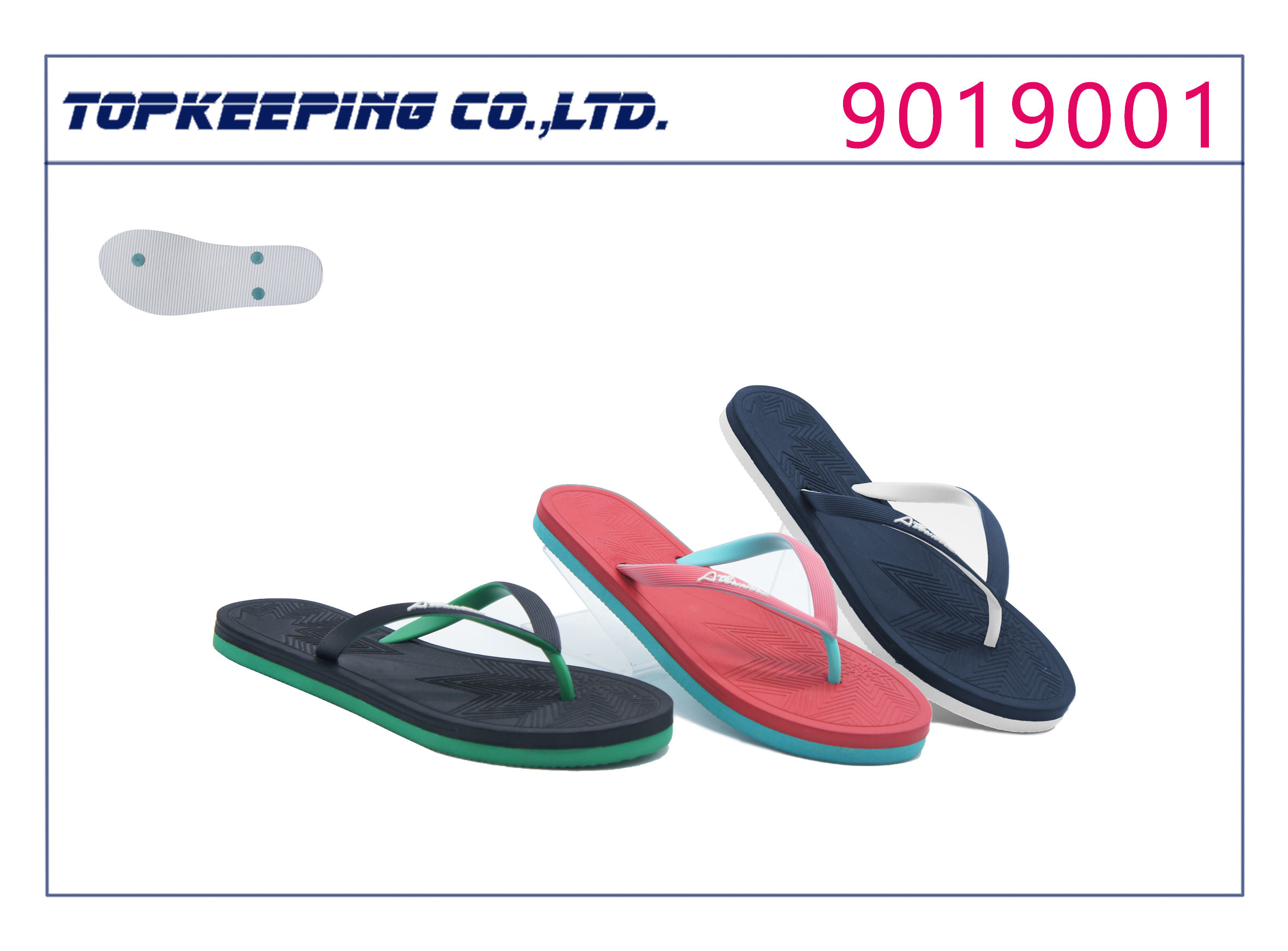 Soft Casual PE Slipper Flip Flop Beach Foot Wear For Woman