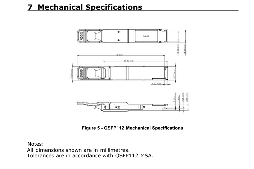 400G QSFP112 SR4 Hot-Plug Multimode Fiber Optic Transceiver 100m Interconnect for Data Centers and Optical Interconnects