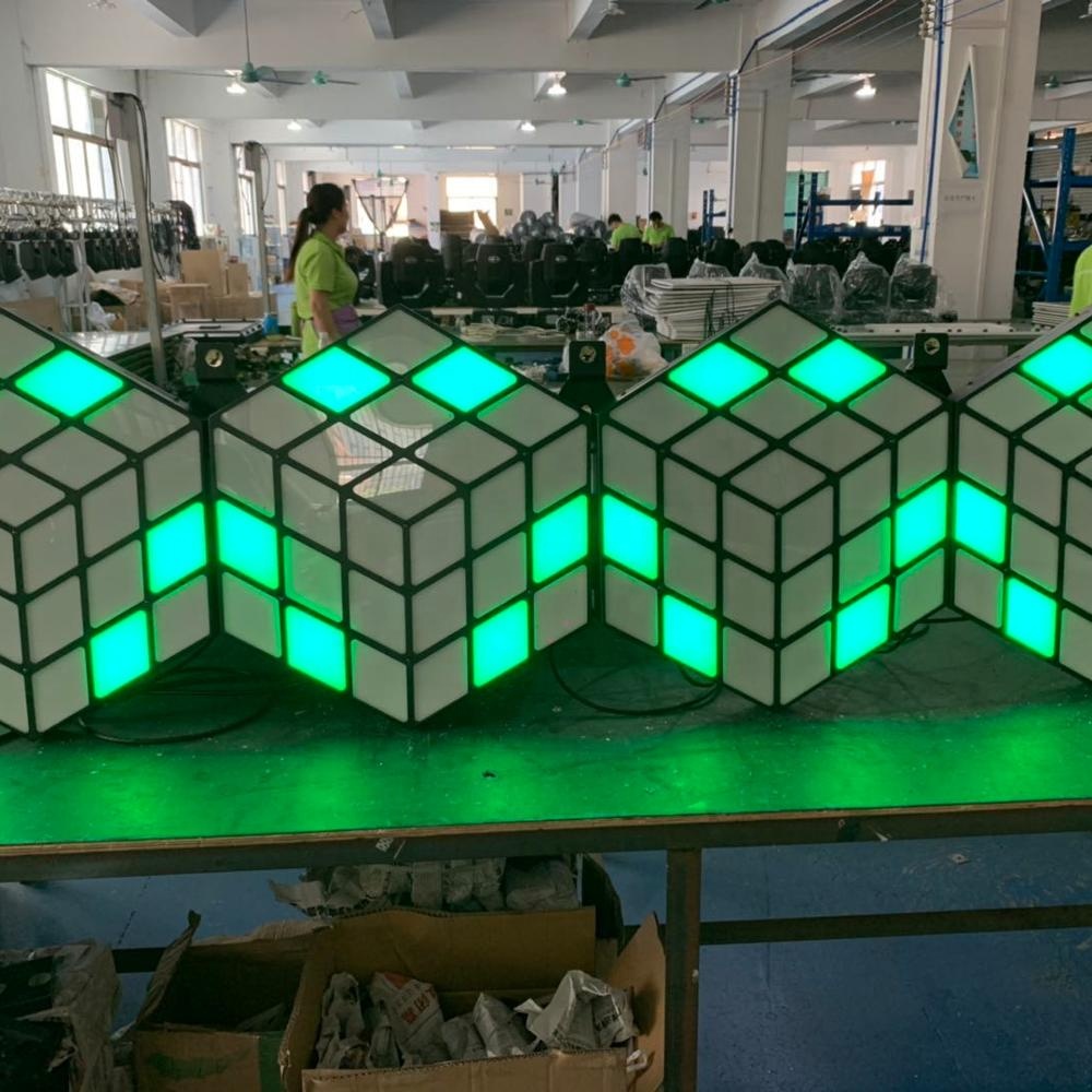Professional Lease commercial activity lighting equipment 3D magic cube wall for performance Singing Contest