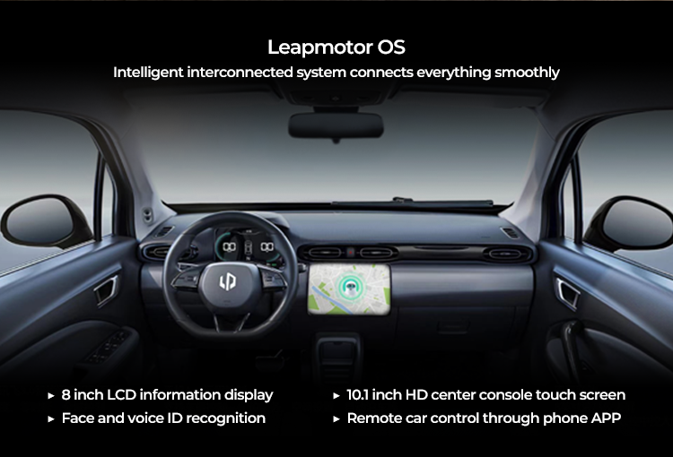 Intelligent interconnected system connects everything smoothly 00 8 inch LCD information display Face and voice ID recognition 10.1 inch HD center console touch screenRemote car control through phone APP
