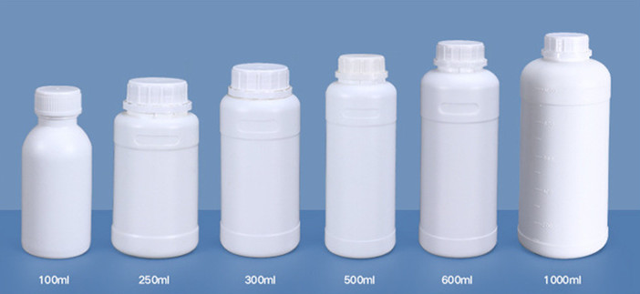 Frost Wide Mouth Plastic Bottles 8 oz Food Grade HDPE Round Reagent Chemical