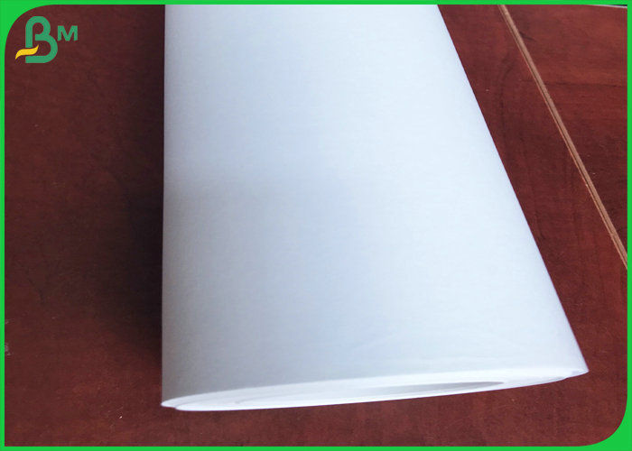 Good Strength 80gsm White Inkjet Plotter Paper Roll For Garment Cutting System 