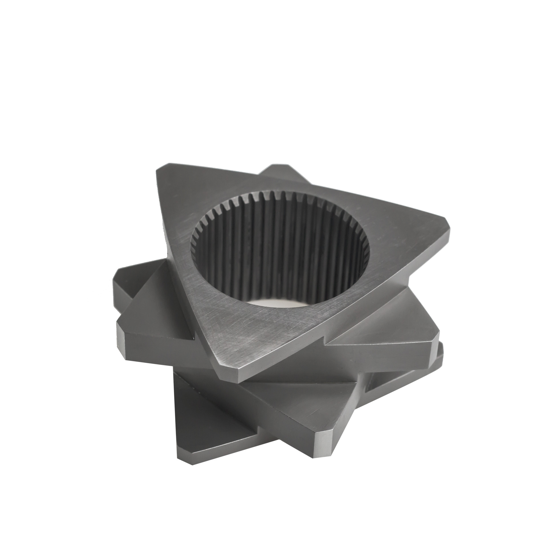 HRC 58-62 Triangle Flighted Screw Segments for Plastic Machine in Petrochemical Industry