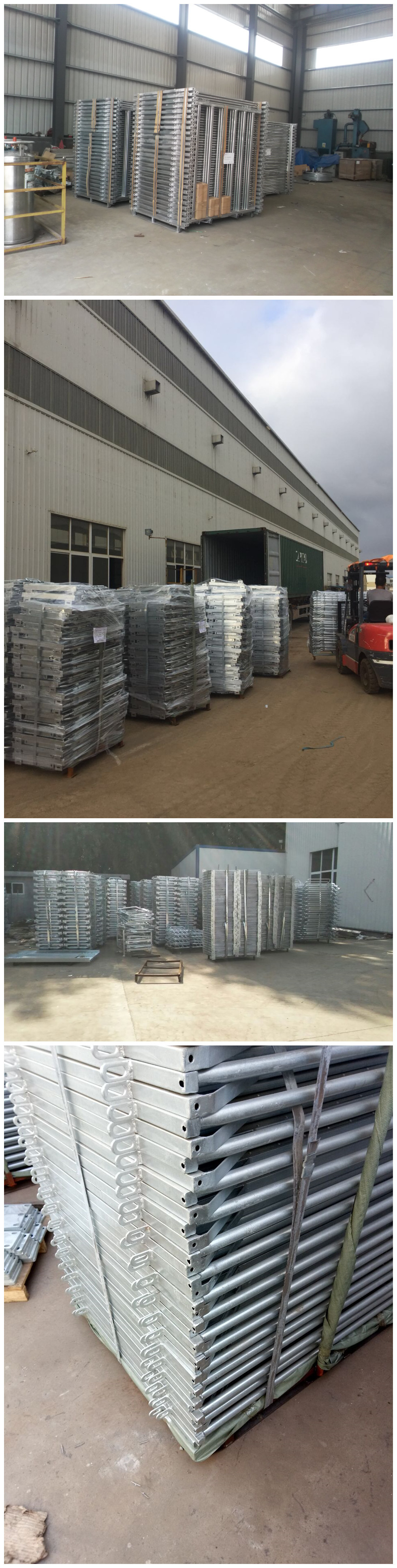 Hot Dipped Galvanized Cattle Panels Metal Livestock Gates Rail Alkali Resistance