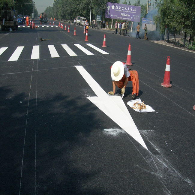 Highway White Road Marking High Reflective Brightness Thermoplastic Road Marking Paint