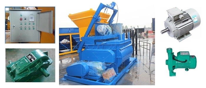 Twin Shaft Concrete Mixer