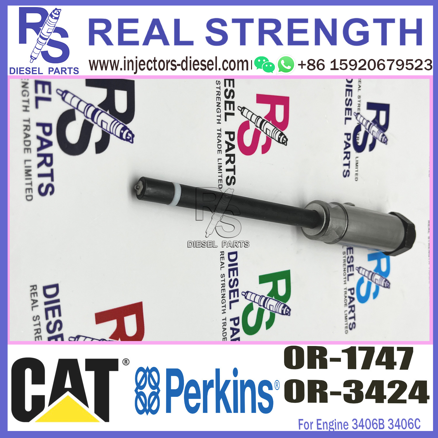3406B 3406C 3408B 3408C Diesel Engine Nozzle 0R-1747 0R-3424 0R3424 Original Size