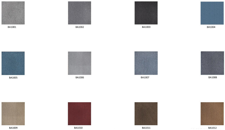 Polypropylene Carpet Commercial Modular Carpet with PVC backing 50cm x 50cm