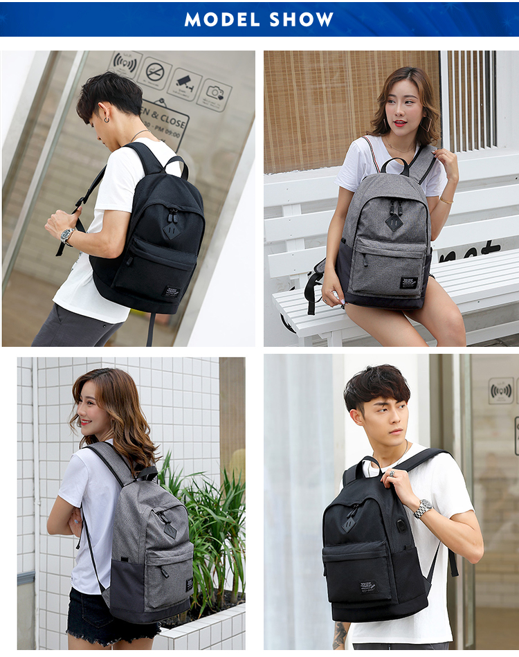 Anti Theft Student School Backpack 18.5L Lightweight Laptop Rucksack