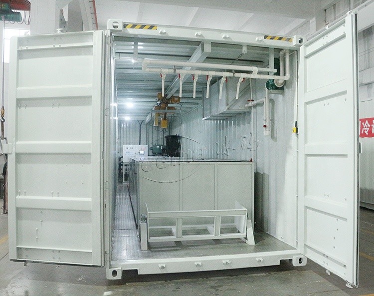 Automatic Container Ice Machine 220V 380V 410V 415V 440V 460V For Fresh Seafood Selling Ice Fishery