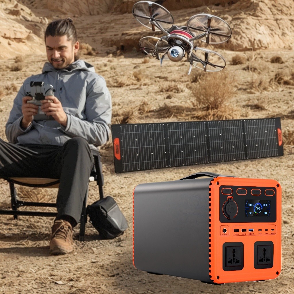 IP61 High Output Power DC 13V 1200W AC Switch QC3.0 Portable Power Generator With Two Way Inverter For Home Backup