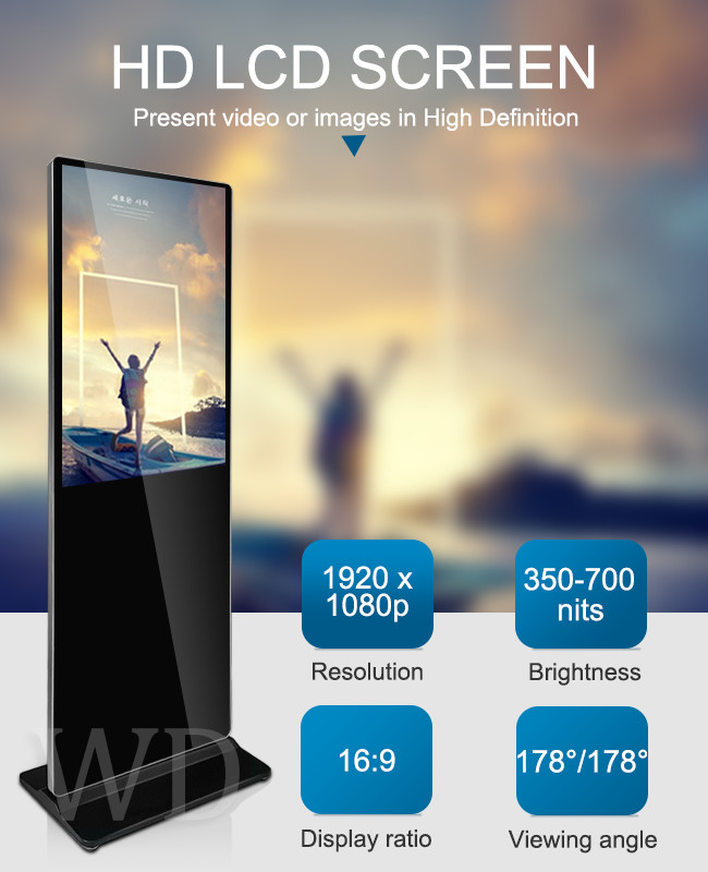 RK3288 Android 9.1 Commercial Digital Signs , Digital Wayfinding Signage