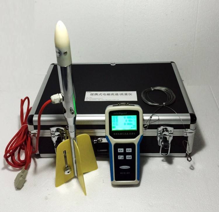 Portable electromagnetic current meter Velocity Hydrological Instrument Flow Meter