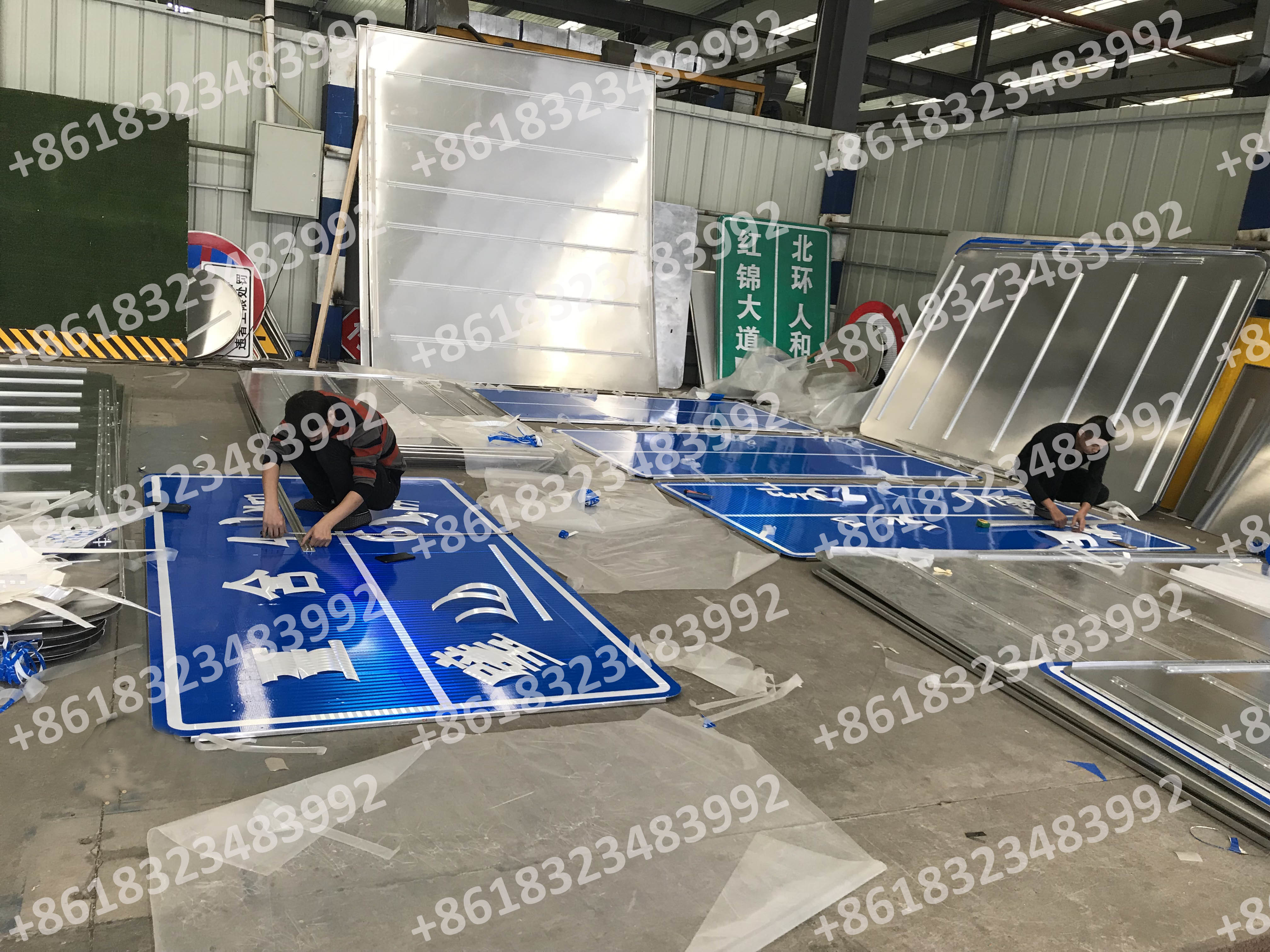 Rectangle Shapes Traffic Sign Aluminum Road Plate Road Direction Signal