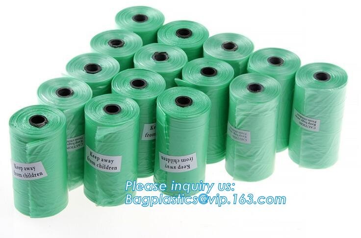 10 Rolls/150Pcs Plastic Pet Dog Waste Bags 33 * 22cm Durable Trash Cleaning Bag, cornstarch based compostable pet waste