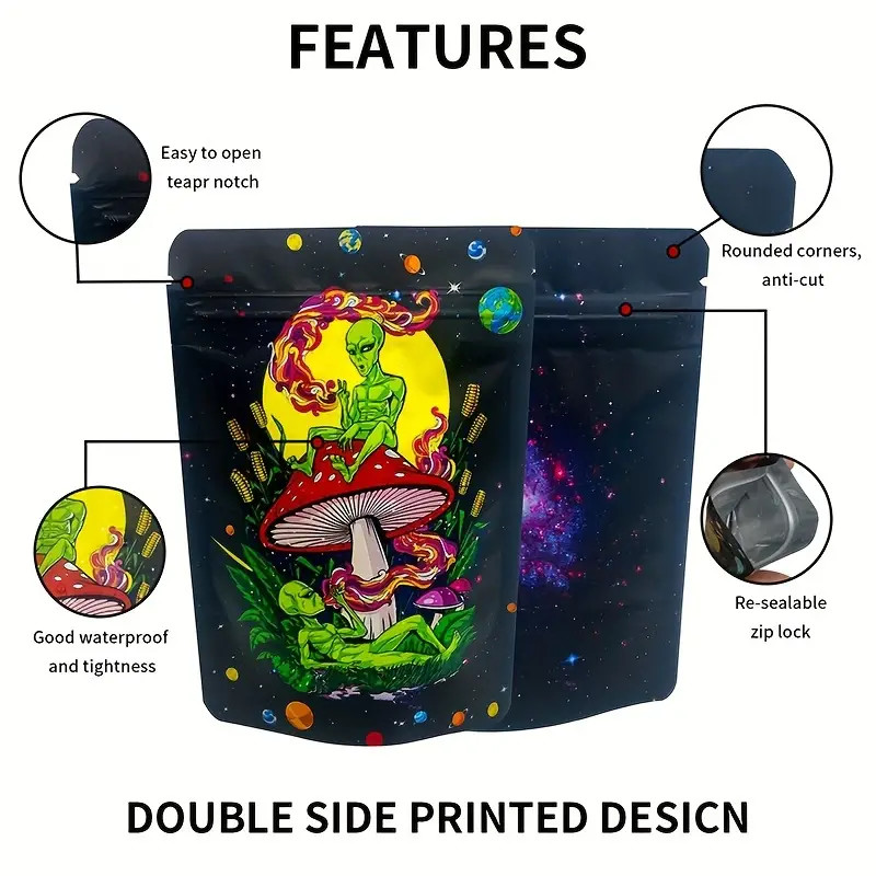 Secure Food Storage Solution Resealable Mylar Bags Customizable Eco Friendly