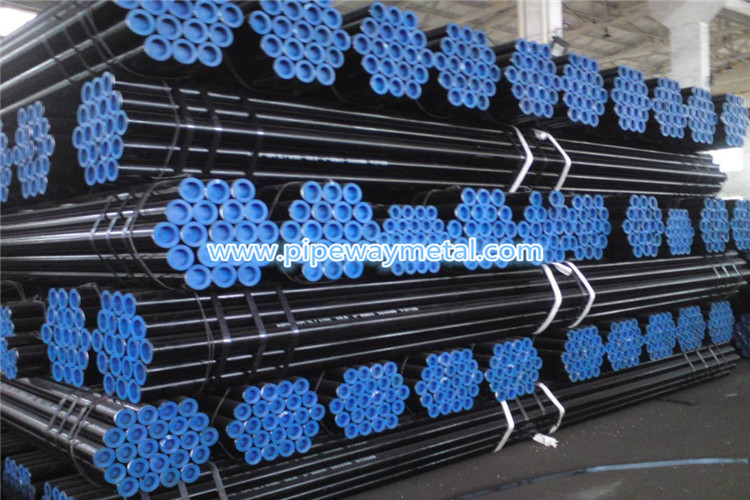 Steel Seamless Line Pipe Galvanized / Black Varnish Surface 5 - 18mm Thickness