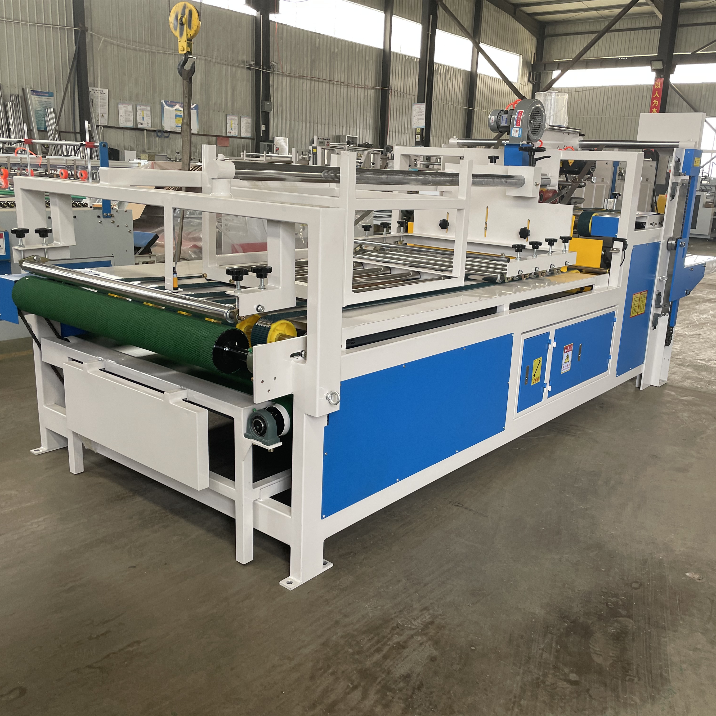 2800mm Semi Automatic Corrugated Carton Folder Gluer Machine 60m/min