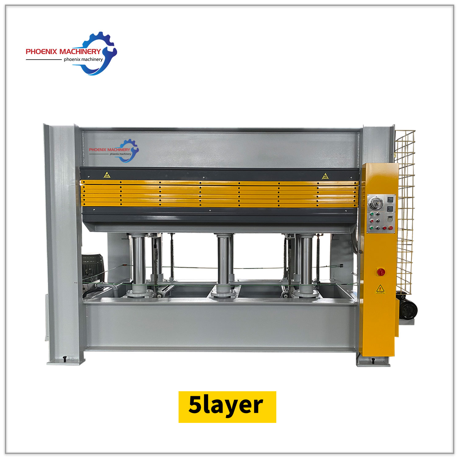 Hot Press Machine PH160 5layer for Automatic MDF Plywood Melamine Wood Door Skin Panel