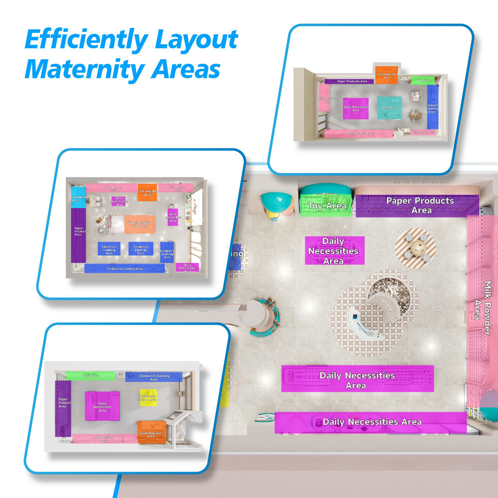 06-DBAS Maternity And Baby Store Design With Dopamine Style