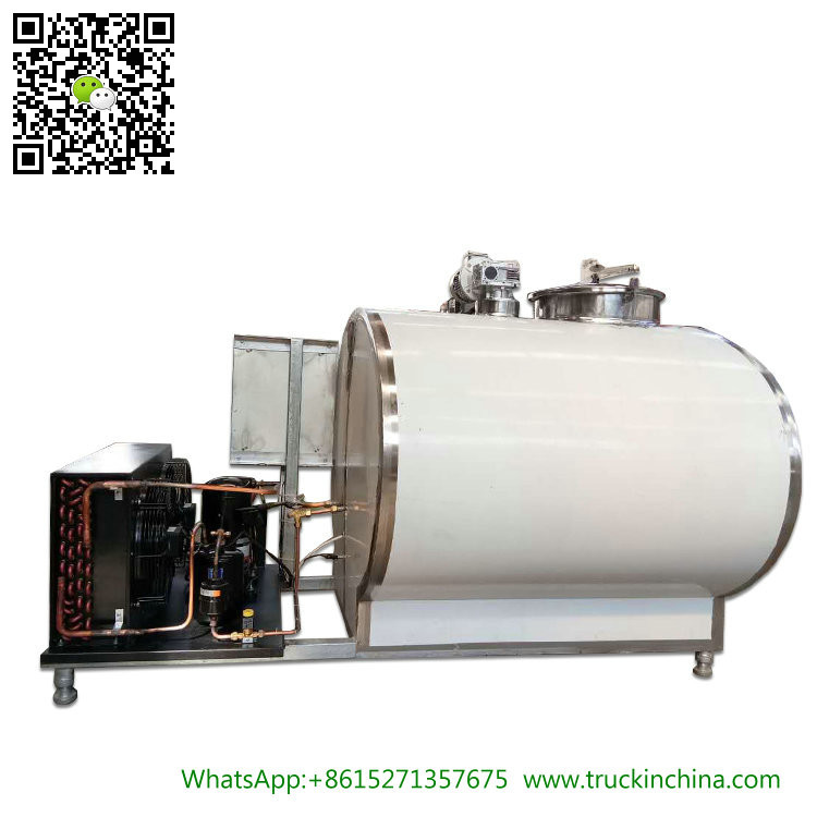 Stainless steel Milk Cooling Tank Body For Lorry Trucks 8CBM- 25CBM