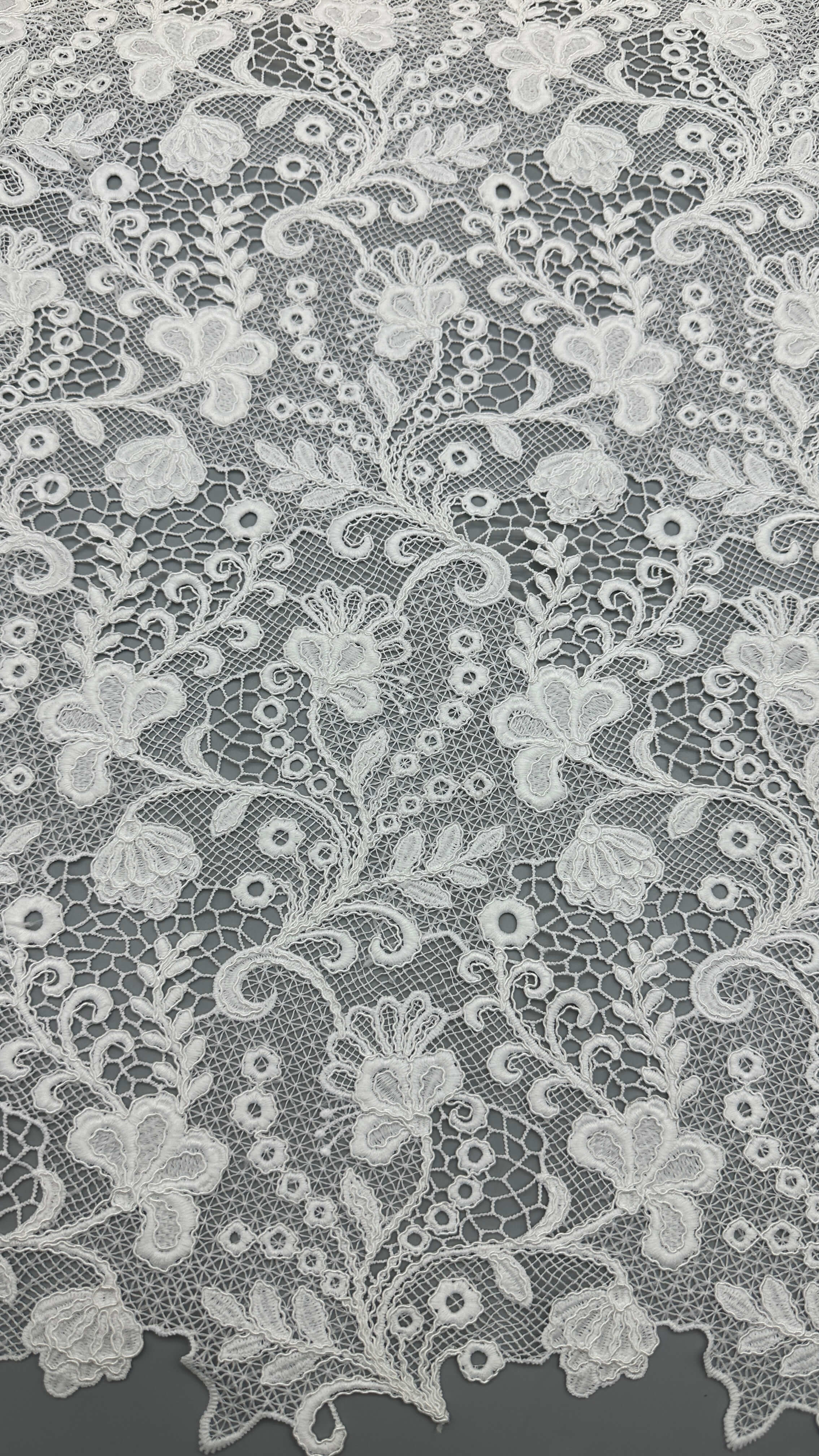 Embroidery Lace Fabric 100% cotton Luxary Party Style Laser Breathe Embroidered Fabric