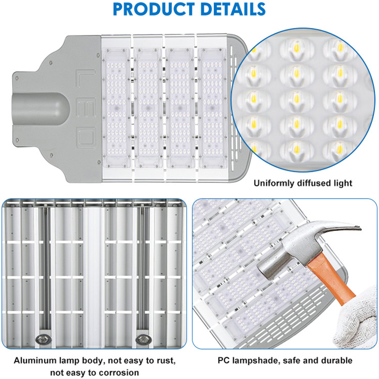 Aluminum Alloy PC LensOutdoor waterproof LED Street Light 50W 100W 150W