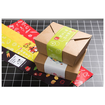 Anti Curl Waterproof Lunch Box Labels OEM ODM