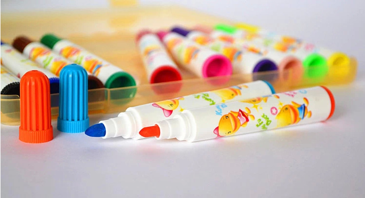 36 Colors Non-toxic Art Marker Set for Kids Watercolor Creative Stationery Supplies