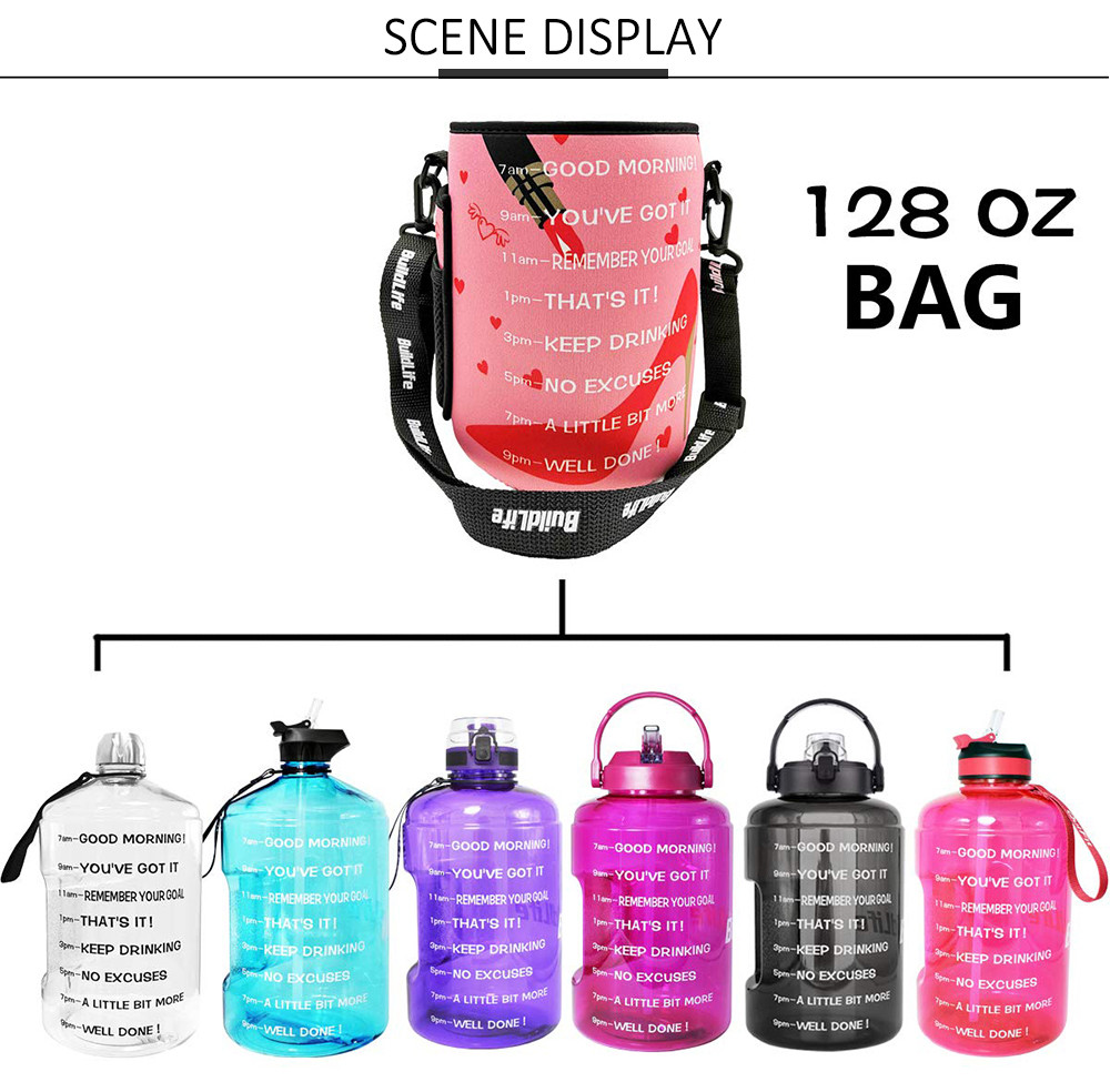 Portable Insulated Neoprene Bottle Cooler Carrier For Biker