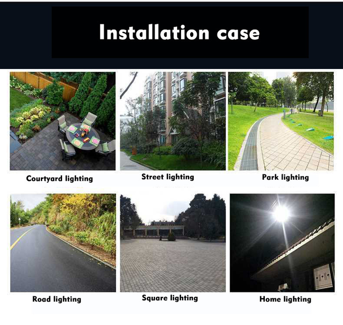 Waterproof LED Road Lamp Solar LED Street Light 6600lm For Outdoor In Smart City