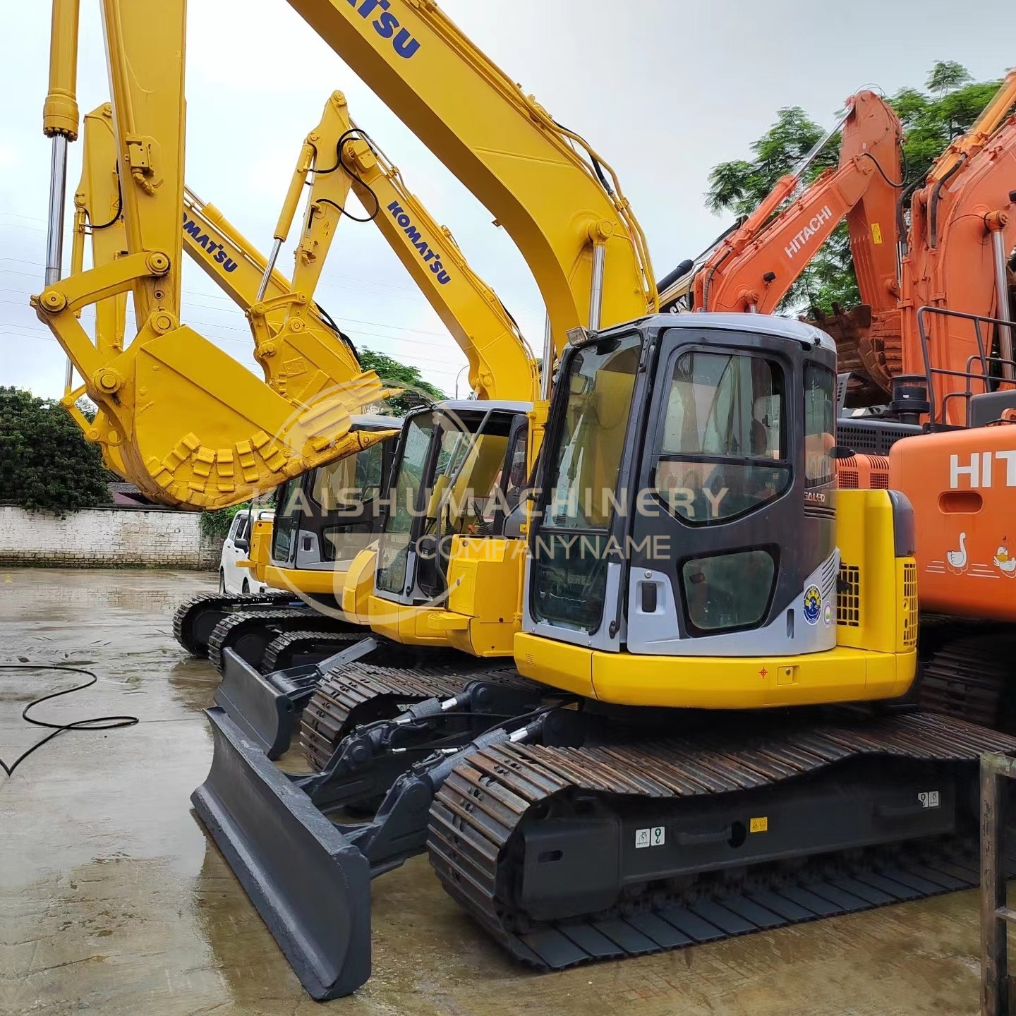 12.7TON Komatsu PC128 Second Hand Crawler Excavator for Construction Equipment Demand