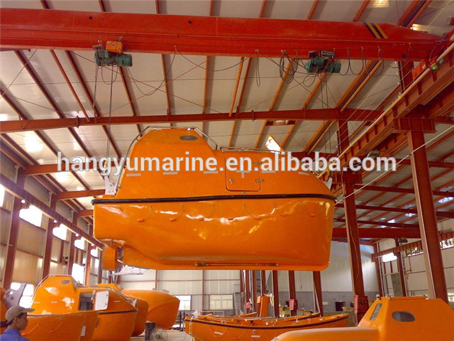 Marine Free Fall fiberglass Lifeboat for sale