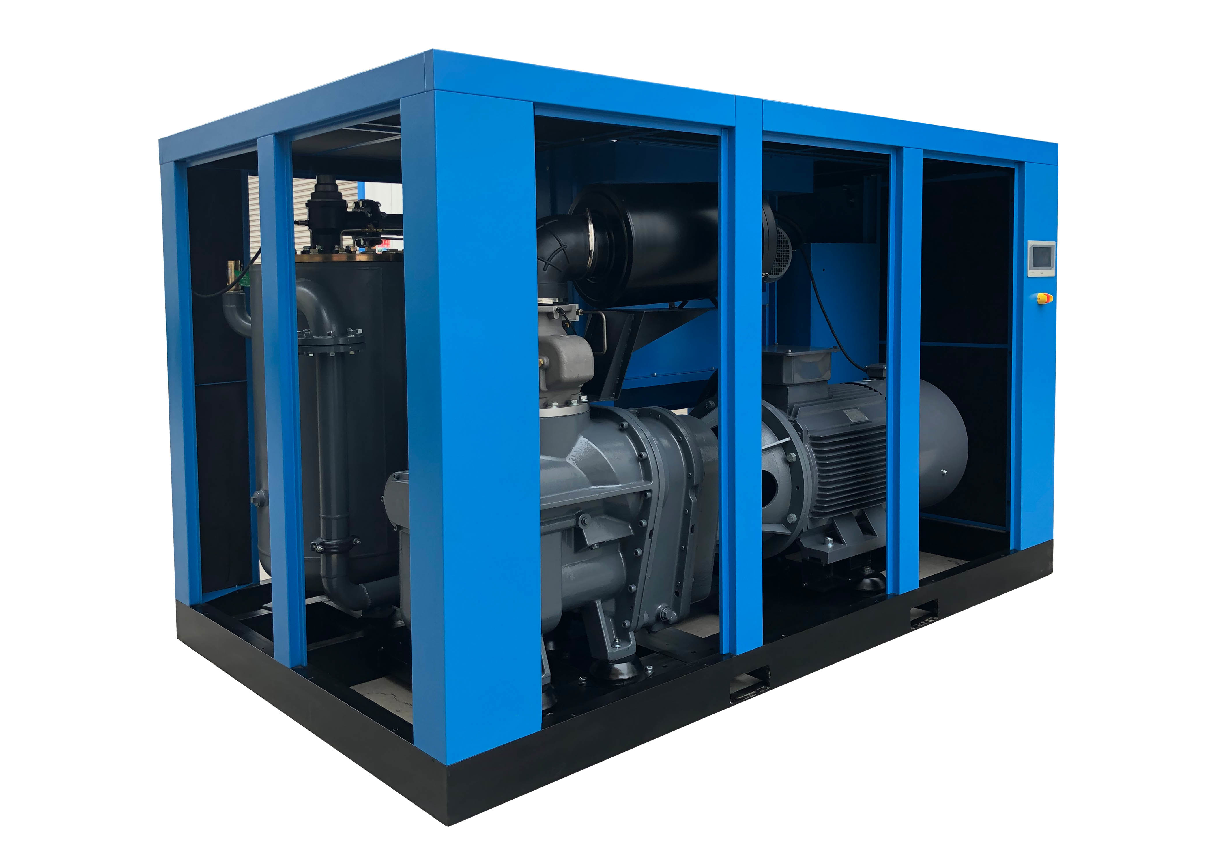 Rational Design VFD Air Compressor , Screw Type Air Compressor 90 kW