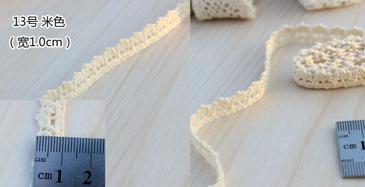 Long Vintage Cotton White Crochet Scallop Pattern Lace Trim DIY Embroidered Sewing Stretch