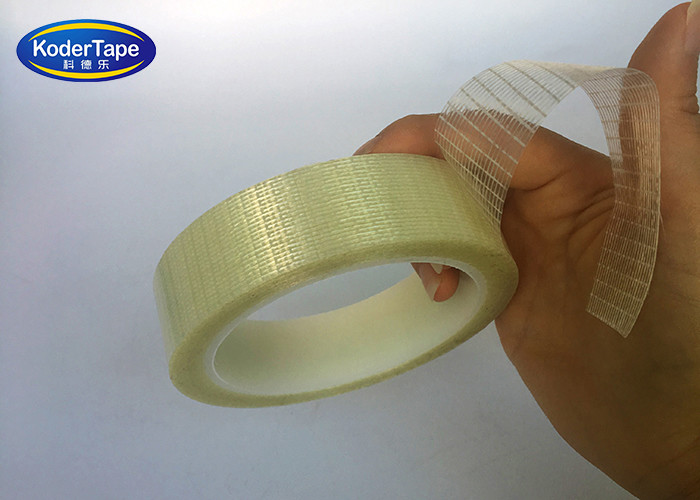 3M Double-Sided Mesh With High Adhesive Glass Filament Mesh Milky White Electrical Packaging Tape