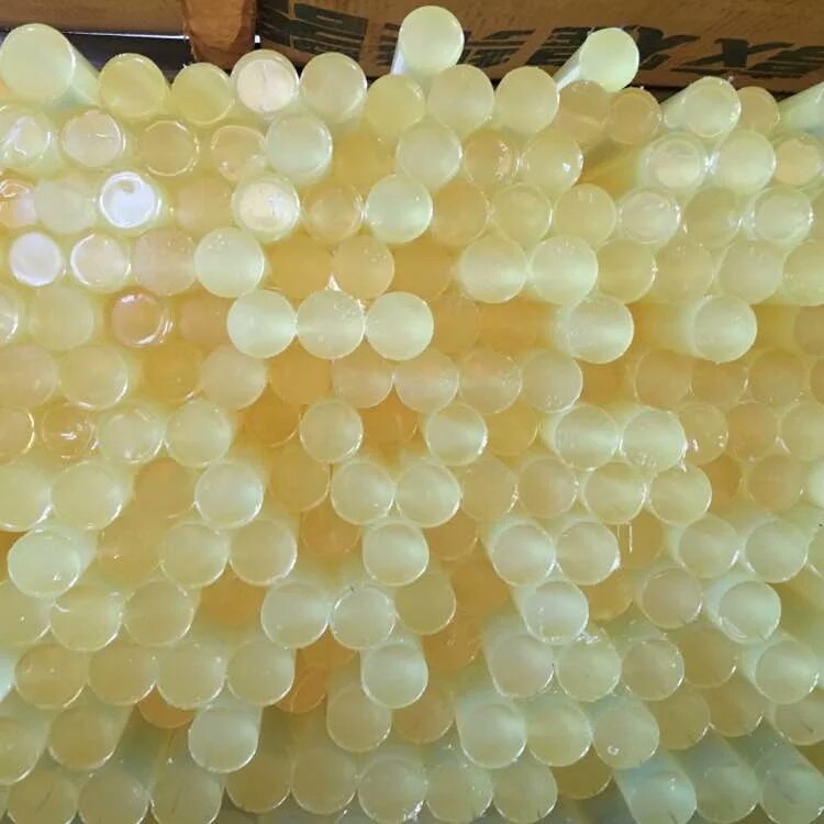 Yellow Polyurethane Or Nylon Plastic Rod , 300 - 500mm Length PU Bar