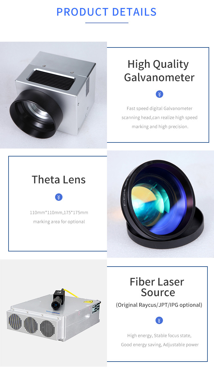 50W Laser Cut And Engraving Gold And Silver Jewelry Fiber Laser Machine Marking